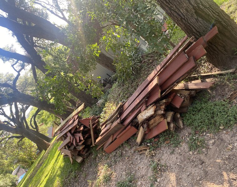 Yard and brush debris haul-off